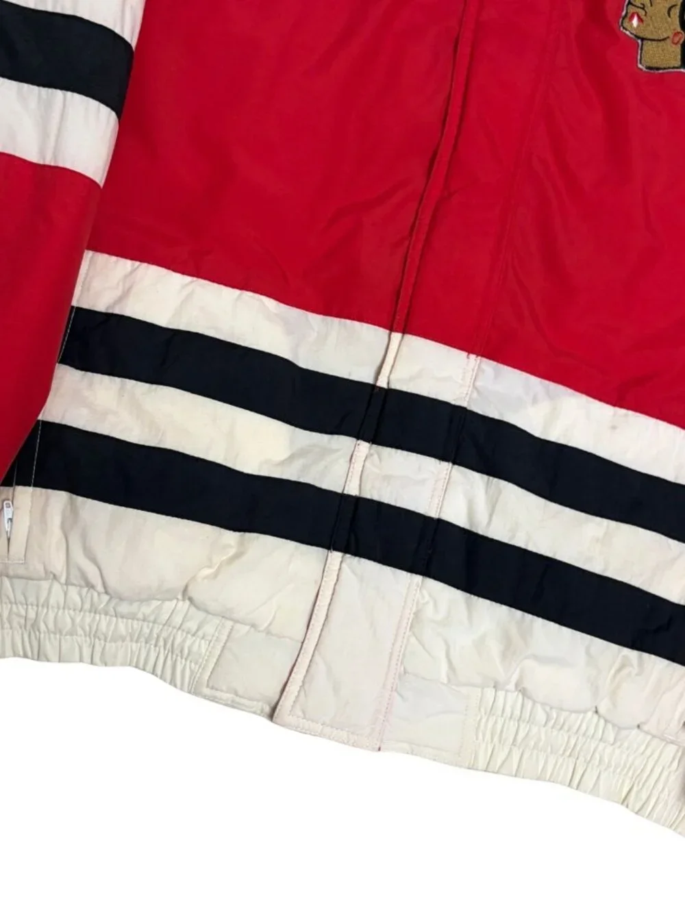 Vintage 90s APEX ONE Chicago Blackhawks Jacket Winter Parka Puffer Coat Mens M